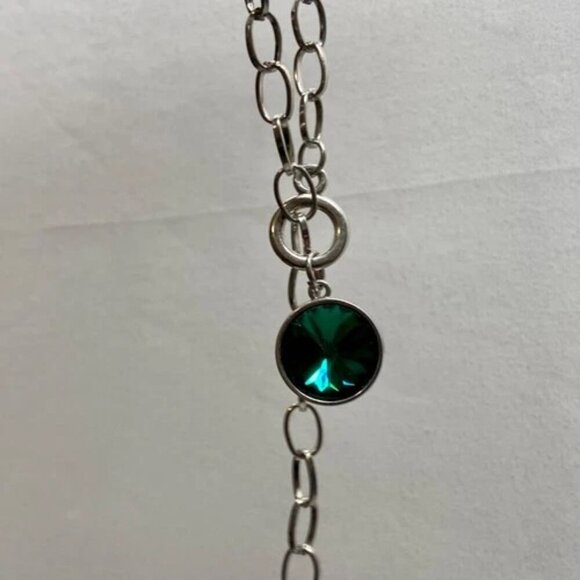 She Sparkles On Green Fashion Necklace & Earring Set Paparazzi Accessories NWT U - Picture 6 of 11